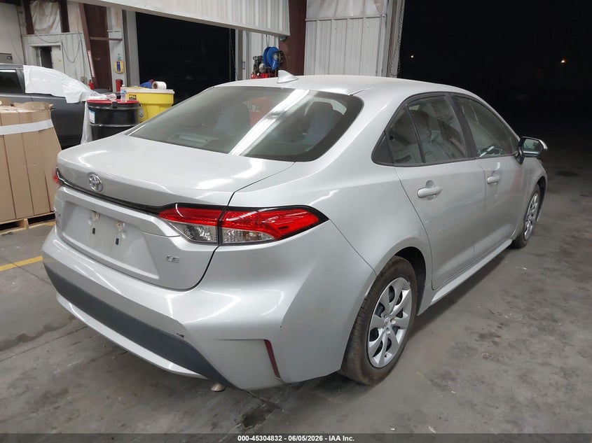 Vin: 5yfeprae2lp005419, lot: 45802695, toyota corolla le 20204