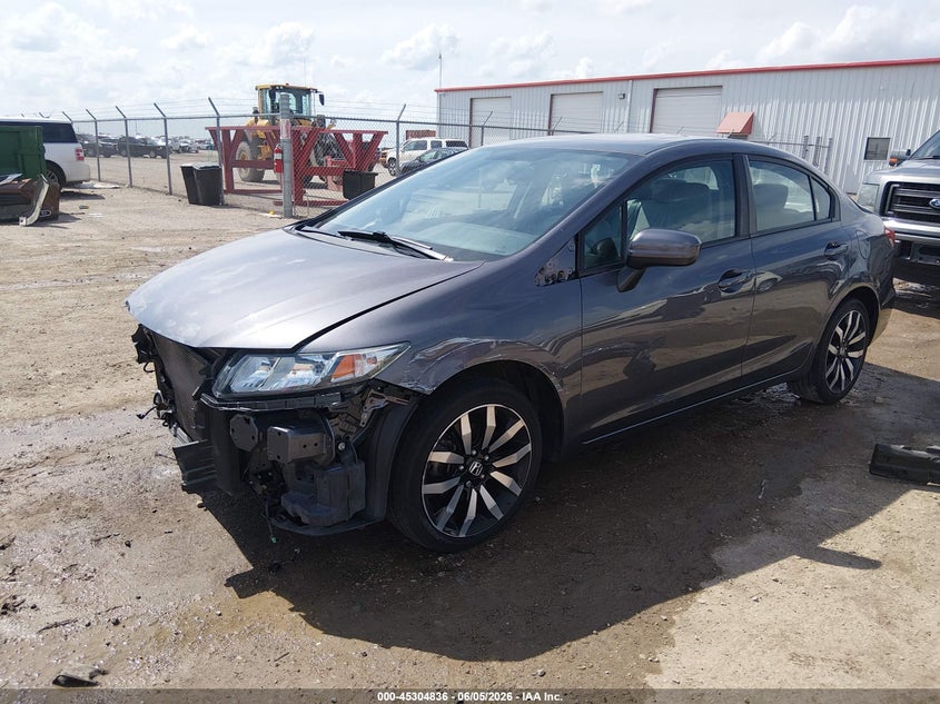Vin: 19xfb2f99ee050738, lot: 45802699, honda civic ex-l 20142