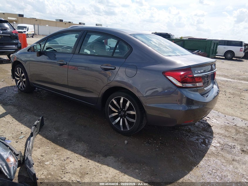 Vin: 19xfb2f99ee050738, lot: 45802699, honda civic ex-l 20143