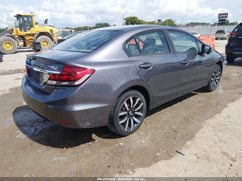 Vin: 19xfb2f99ee050738, lot: 45802699, honda civic ex-l 20144