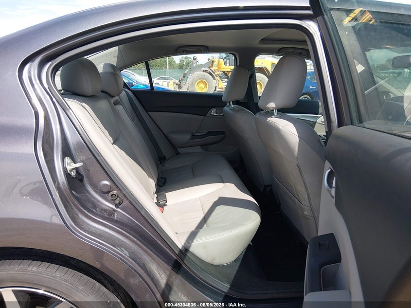 2014 Honda Civic 1.8 Ex-L grey Lot 111045304836 Vin 19XFB2F99EE050738