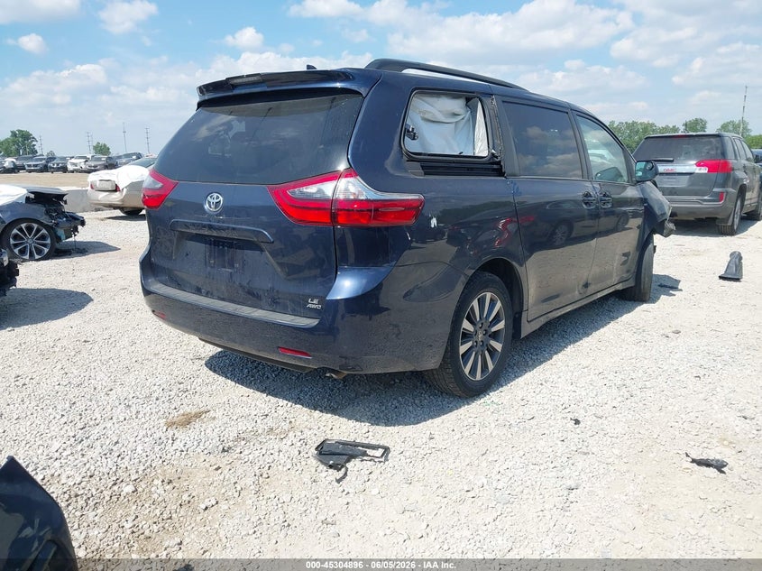 Vin: 5tdjz3dcxls245244, lot: 45802759, toyota sienna le 20204