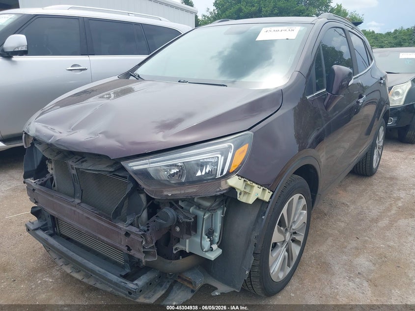 Vin: kl4cjasb1hb203097, lot: 45802801, buick encore preferred 20172