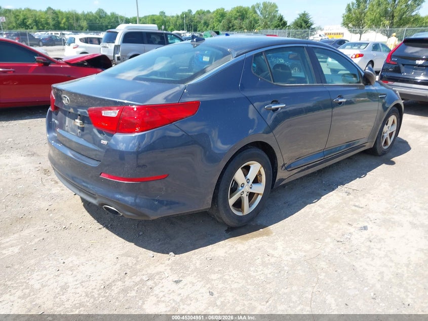 Vin: knagm4a71f5549091, lot: 45802814, kia optima lx 20154