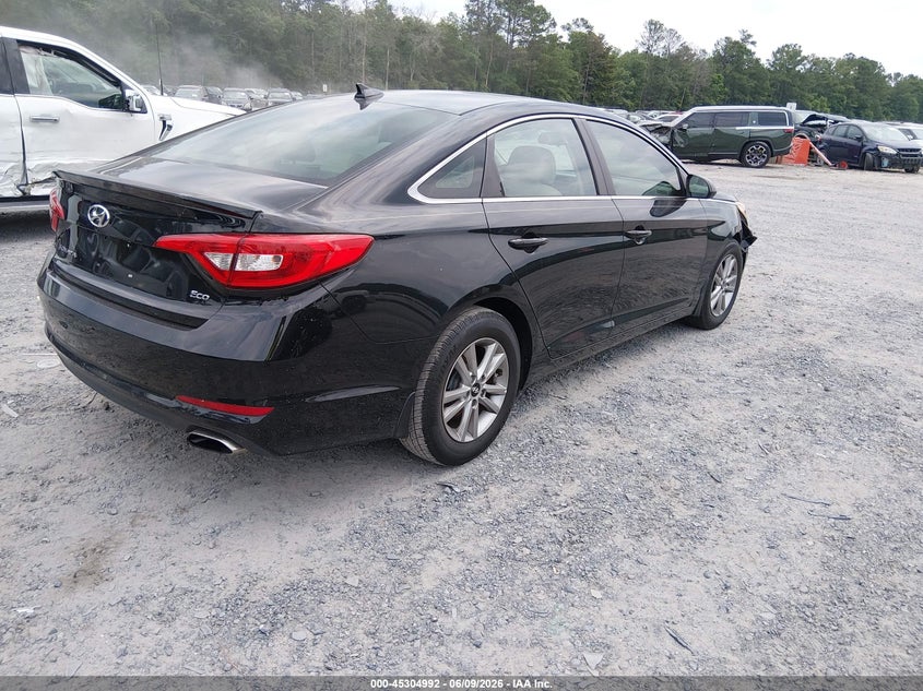 Vin: 5npe24aa5hh528758, lot: 45802855, hyundai sonata eco 20174