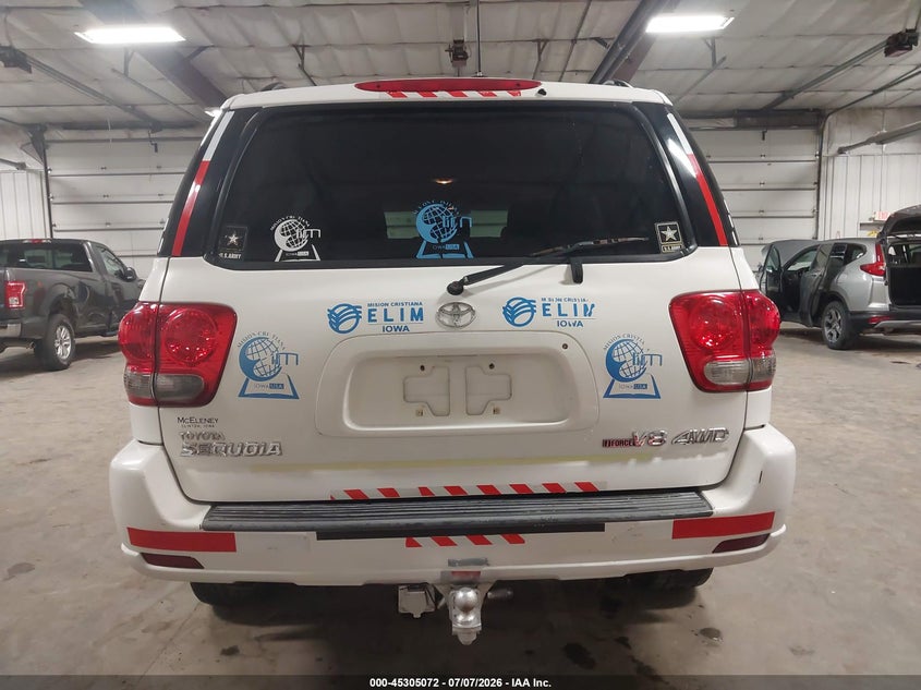 2007 Toyota Sequoia Sr5 V8 VIN: 5TDBT44A47S283780 Lot: 45305072