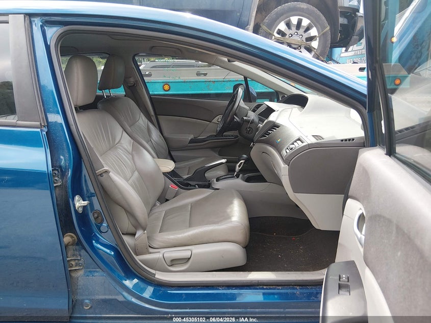 2012 Honda Civic 1.8 Ex-L blue Lot 111045305102 Vin 19XFB2F96CE033408