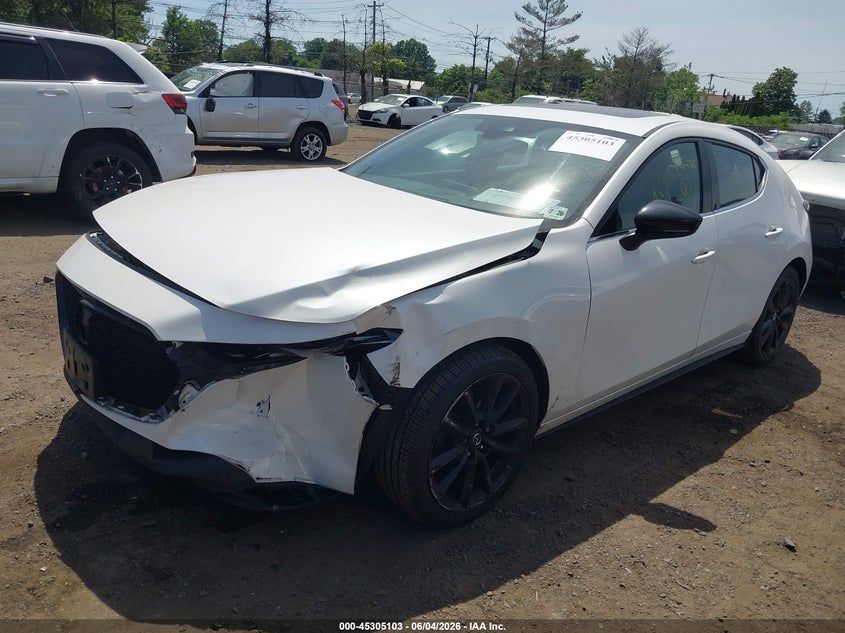 Vin: jm1bpbjy9m1327341, lot: 45802966, mazda mazda3 2.5 turbo 20212