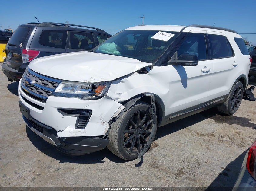 Vin: 1fm5k7d84jga98348, lot: 45803076, ford explorer xlt 20182