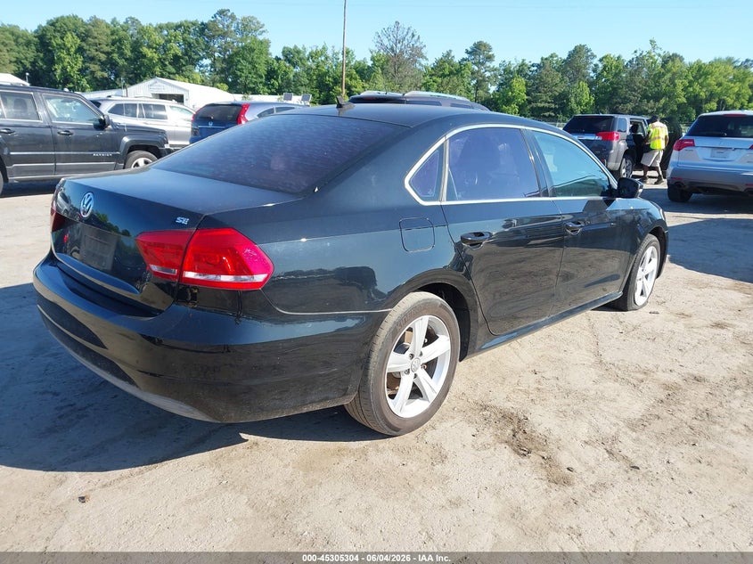Vin: 1vwbp7a32dc070073, lot: 45803167, volkswagen passat 2.5l se 20134