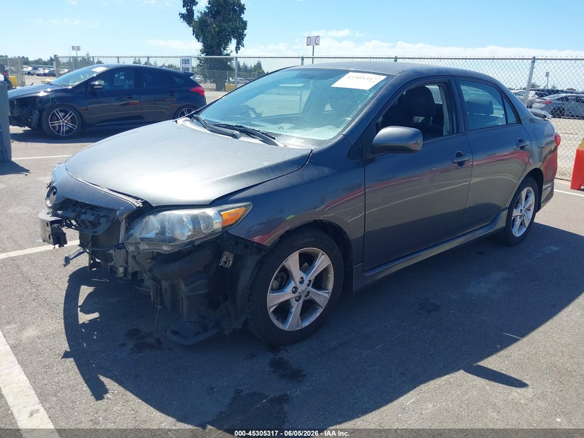 2012 Toyota Corolla 1.8 S grey Lot 111045305317 Vin 2T1BU4EE4CC847431