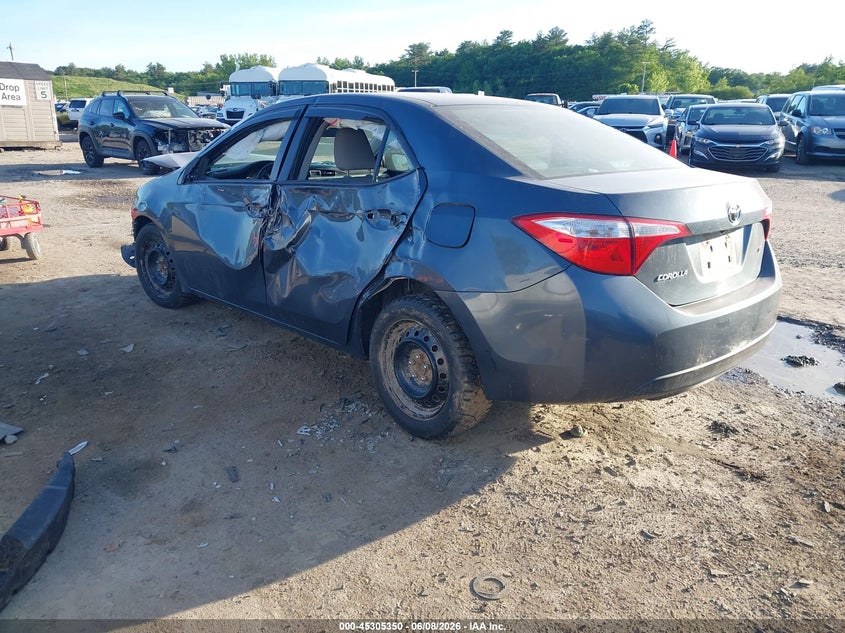 Vin: 2t1burhe8fc362822, lot: 45803213, toyota corolla le 20153