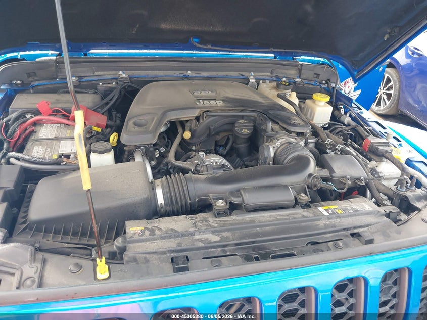 2021 Jeep Gladiator 3.6 Rubicon 4X4 blue Lot 111045305380 Vin 1C6JJTBGXML514737