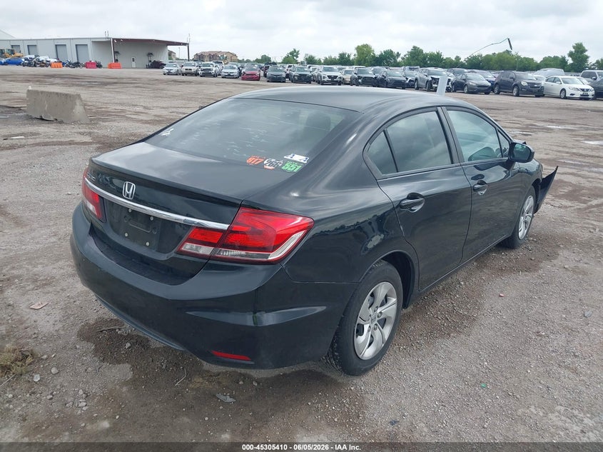 Vin: 19xfb2f52fe062891, lot: 45803273, honda civic lx 20154