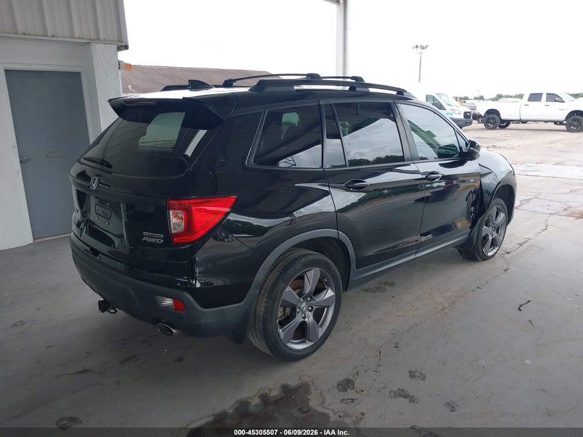 Vin: 5fnyf8h90lb014361, lot: 45803370, honda passport awd touring 20204