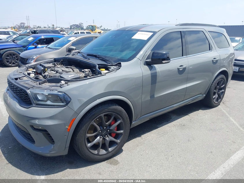 Vin: 1c4sdjgj0nc217524, lot: 45803405, dodge durango srt 392 awd 20222