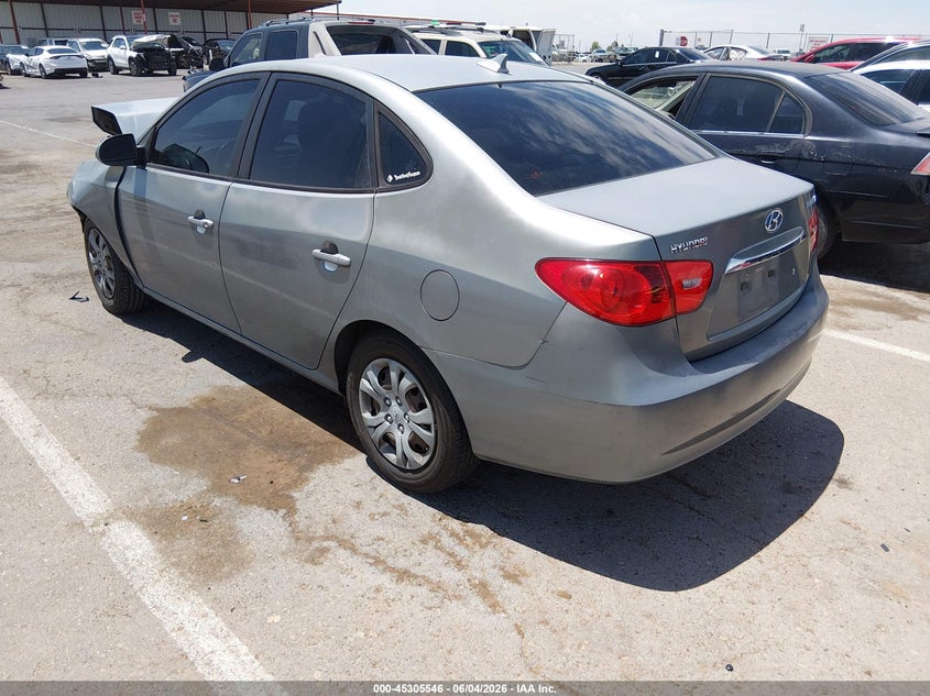Vin: kmhdu4ad9au923890, lot: 45803409, hyundai elantra gls 20103