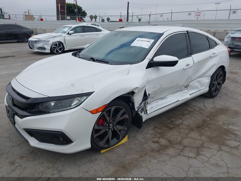 Vin: 2hgfc2f8xlh506446, lot: 45803443, honda civic sport 20202