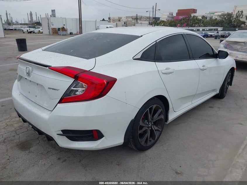Vin: 2hgfc2f8xlh506446, lot: 45803443, honda civic sport 20204