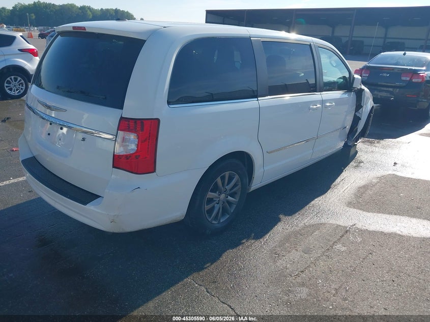 Vin: 2c4rc1hg4fr590949, lot: 45803453, chrysler town & country s 20154