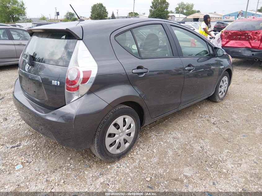 Vin: jtdkdtb37e1563926, lot: 45803565, toyota prius c two 20144