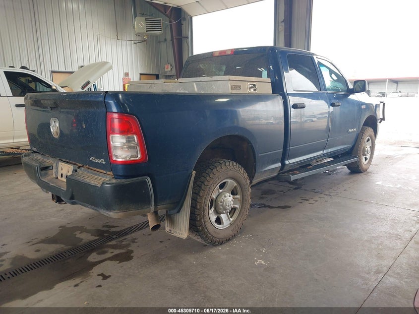 Vin: 3c6ur5cj0mg656619, lot: 45803573, ram 2500 tradesman  4x4 6'4 box 20214