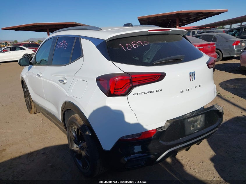 Vin: kl4amdsl3rb216329, lot: 45803604, buick encore gx sport touring fwd 20243