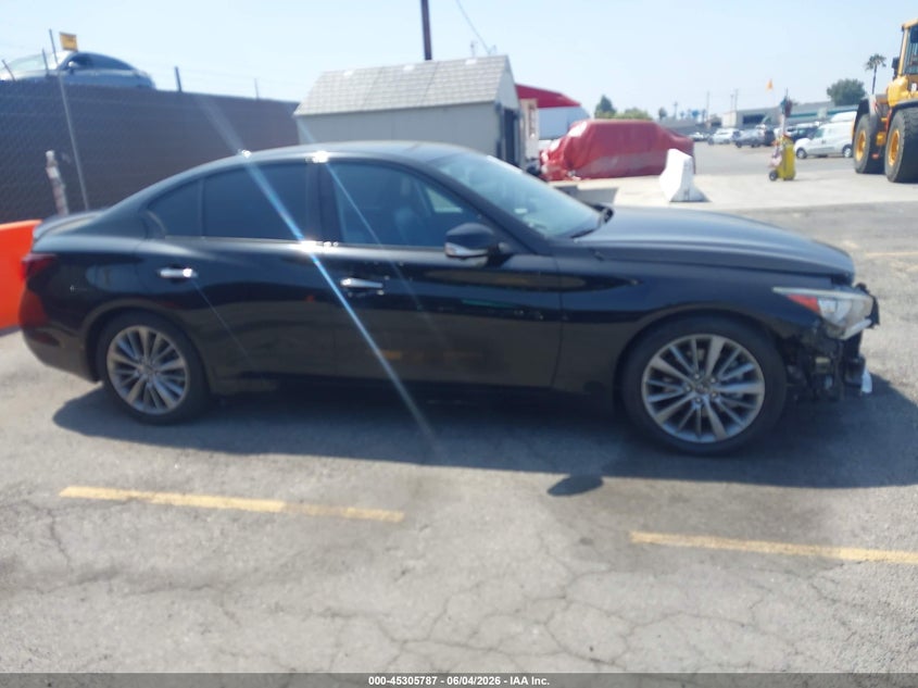2021 Infiniti Q50 Luxe VIN: JN1EV7BP1MM706180 Lot: 45305787