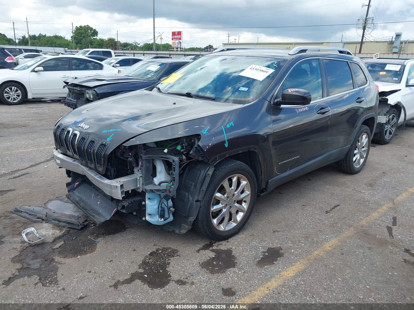 Vin: 1c4pjldb8fw701240, lot: 45803672, jeep cherokee limited 20152