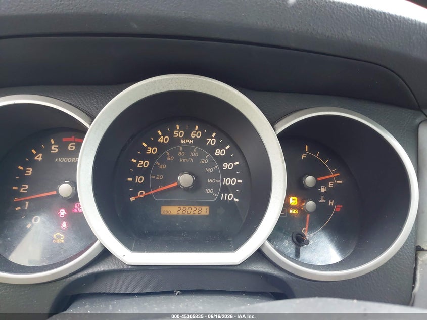 2008 TOYOTA 4RUNNER SPORT UTILITY VEHICLE 4.0L V-6 DOHC, VVT, 236HP
