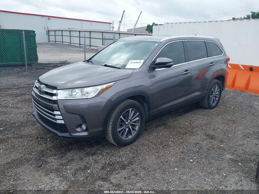 Vin: 5tdkzrfh9ks316660, lot: 45803704, toyota highlander xle 20192