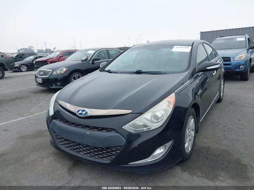 2012 Hyundai Sonata hybrid 2.4 Hybrid black Lot 111045305903 Vin KMHEC4A49CA046314