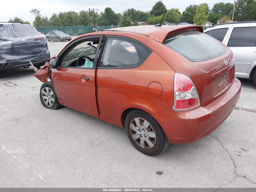 2009 HYUNDAI ACCENT HATCHBACK 1.6L I-4 DOHC, VVT, 110HP