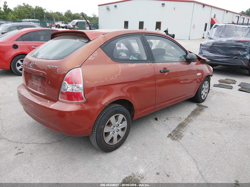 2009 HYUNDAI ACCENT HATCHBACK 1.6L I-4 DOHC, VVT, 110HP