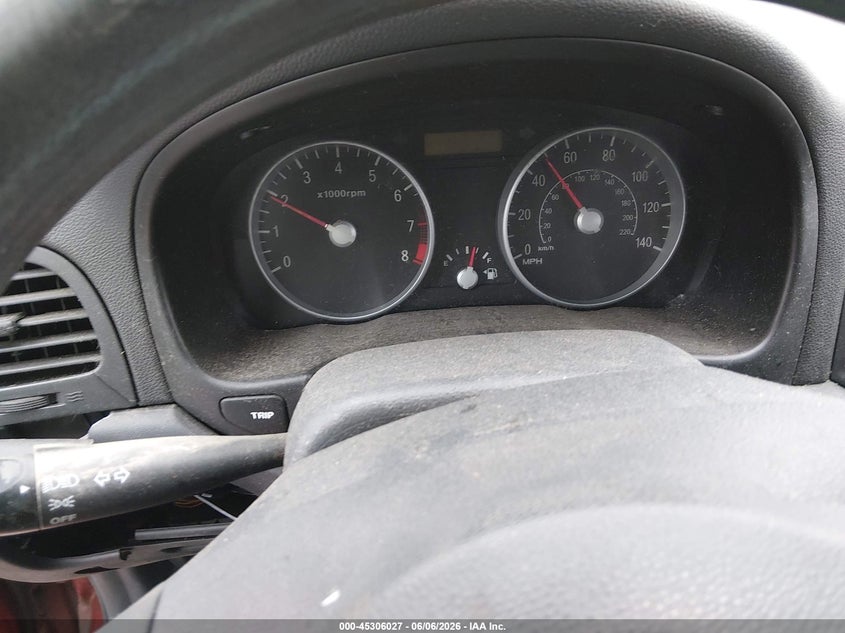 2009 HYUNDAI ACCENT HATCHBACK 1.6L I-4 DOHC, VVT, 110HP