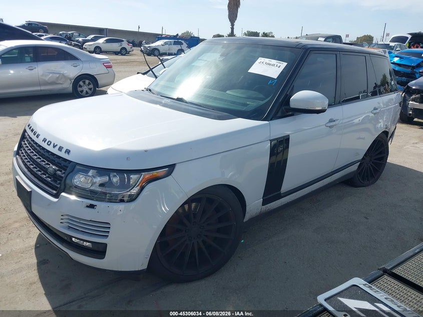 Vin: salgs2tf9fa236419, lot: 45803897, land rover range rover 5.0l v8 supercharged 20152