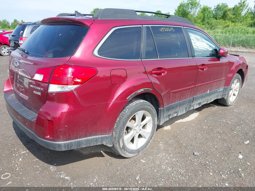 Vin: 4s4brbkc7d3285927, lot: 45803978, subaru outback 2.5i limited 20134