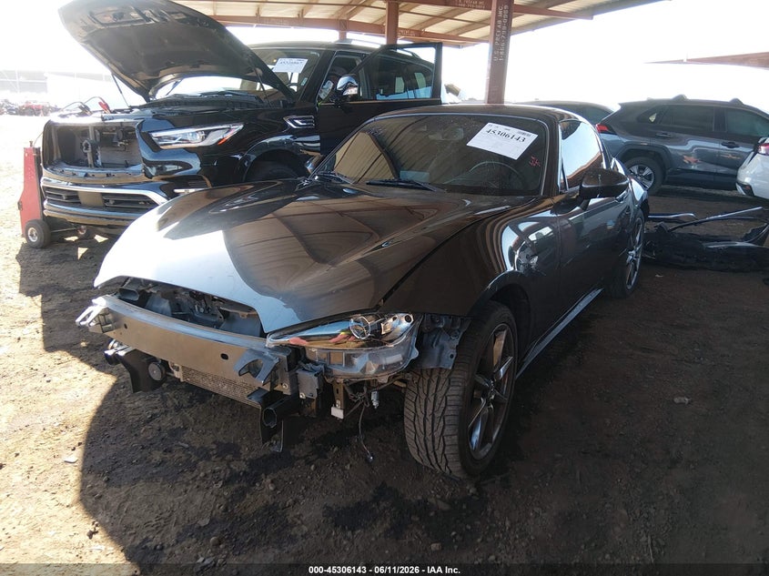 Vin: jm1ndam72m0457891, lot: 45804006, mazda mx-5 miata rf grand touring 20212