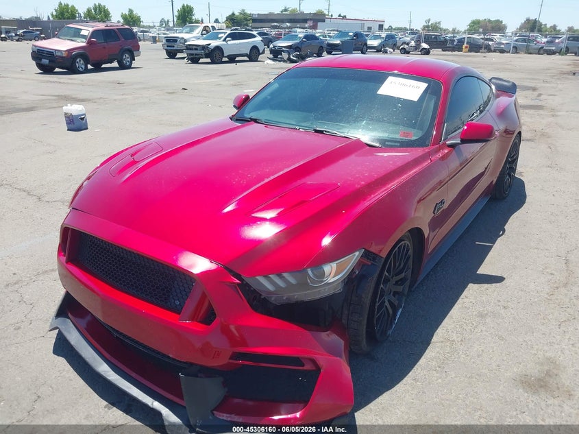 Vin: 1fa6p8cf3f5376911, lot: 45804023, ford mustang gt premium 20152