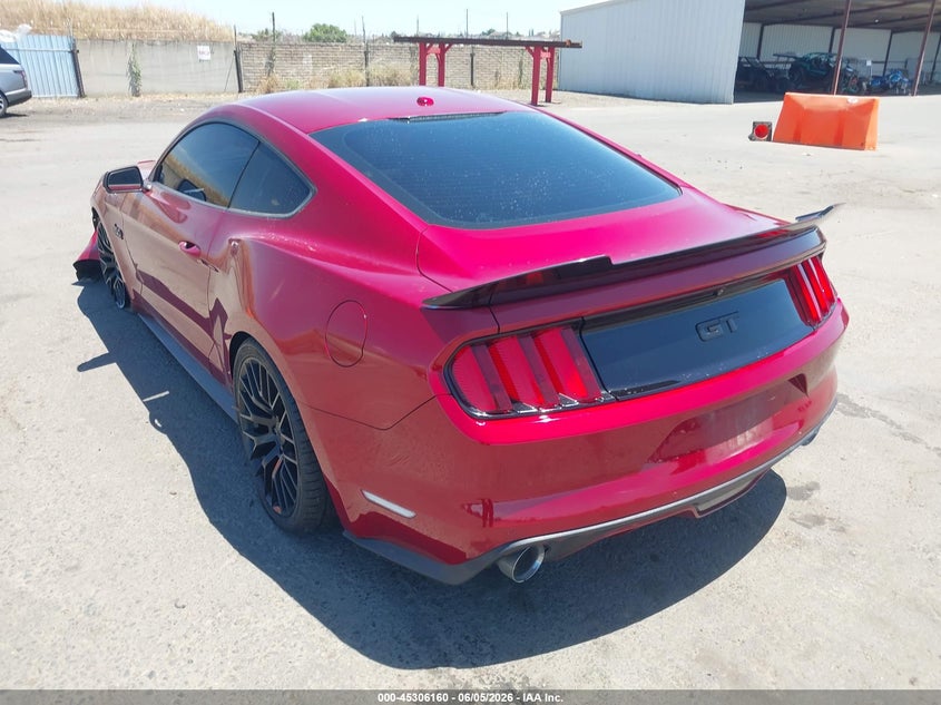 Vin: 1fa6p8cf3f5376911, lot: 45804023, ford mustang gt premium 20153