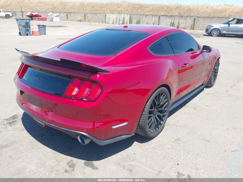 Vin: 1fa6p8cf3f5376911, lot: 45804023, ford mustang gt premium 20154