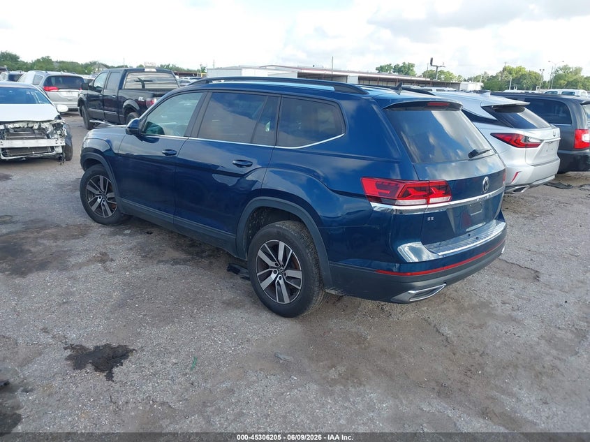 Vin: 1v2dp2ca7mc589158, lot: 45804068, volkswagen atlas 2.0t se 20213
