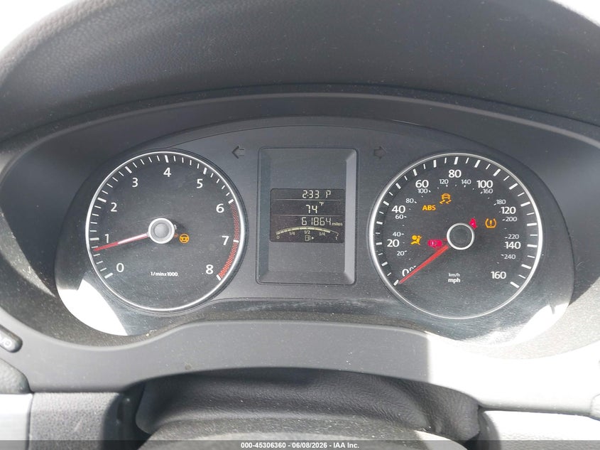 2014 VOLKSWAGEN JETTA SEDAN 1.8L I-4 DI, DOHC, VVT, TURBO, 170HP