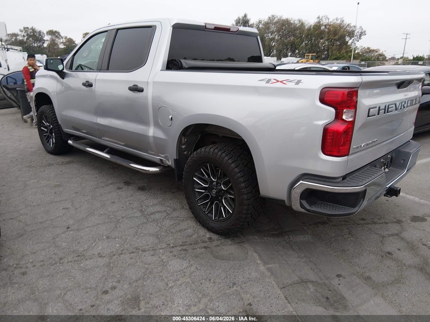 Vin: 1gcuyded0mz429895, lot: 45804287, chevrolet silverado 1500 4wd  short bed lt 20213