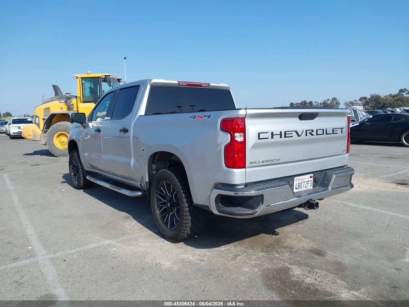 Vin: 1gcuyded0mz429895, lot: 45804287, chevrolet silverado 1500 4wd  short bed lt 20213