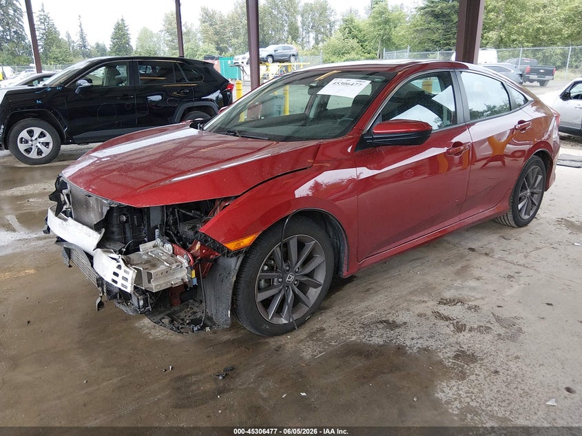 Vin: 19xfc1f37le205979, lot: 45804340, honda civic ex 20202