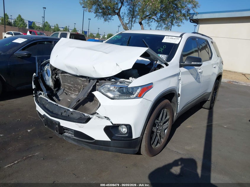 Vin: 1gnergkw4mj126648, lot: 45804342, chevrolet traverse fwd lt cloth 20212