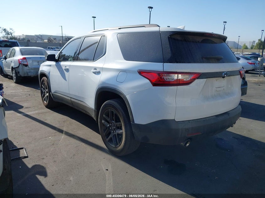 Vin: 1gnergkw4mj126648, lot: 45804342, chevrolet traverse fwd lt cloth 20213