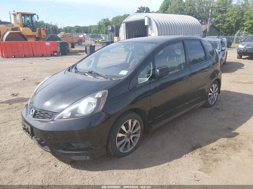 2012 Honda Fit 1.5 Sport black Lot 111045306557 Vin JHMGE8H61CC010691