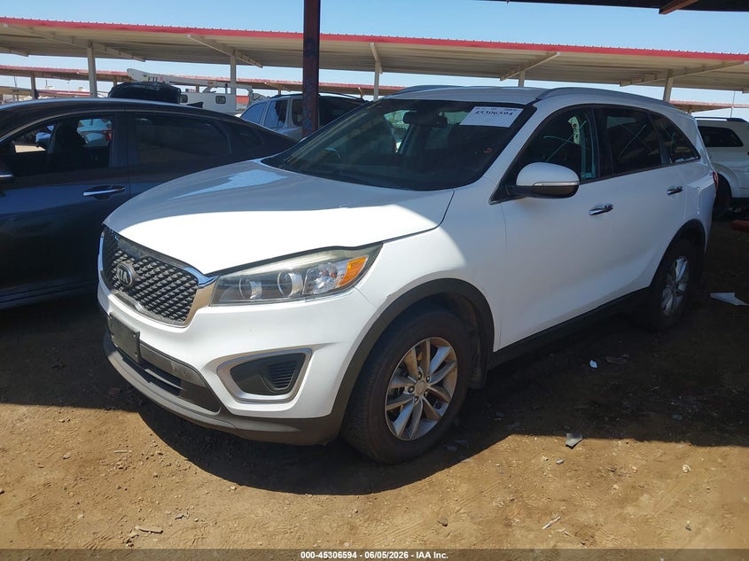 Vin: 5xypg4a35hg198087, lot: 45804457, kia sorento 2.4l lx 20172